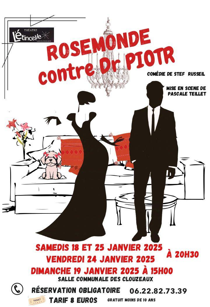 Rosemonde contre docteur piotr piece theatre stef russeil etincelle clouzeaux affichejpg